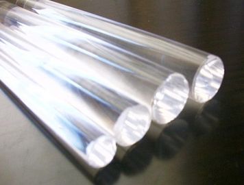 Varilla de cristal de cuarzo transparente