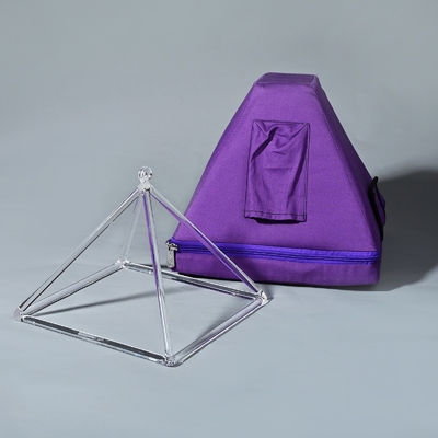 Pirámide de Cuarzo Cristal para Meditación y Sanación de Chakras con Diferentes Tamaños, precio al por mayor
