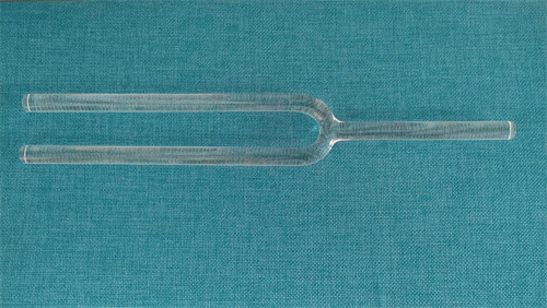 Forcos de afinación de cristal de cuarzo transparente de todo tipo de tamaño