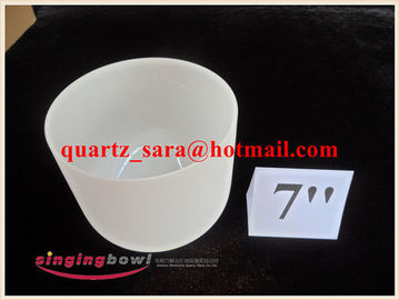 Cuenco de canto de cristal de cuarzo helado 8'14' 432hz Pitch