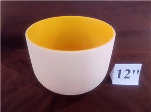 Cuenco tibetano de cristal de 8-14 pulgadas para curación, equilibrio y meditación, color del chakra, pureza SIO2 99.9%