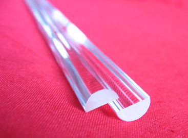 Varilla de vidrio de cuarzo transparente Semin Head de la empresa de vidrio de cuarzo Wanshida