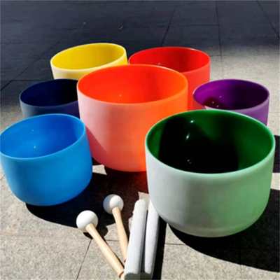 7 colores 7 tonos conjunto de cuarzo Cantando cuencos de alta calidad hechos en China