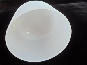 Cuencos de cristal de sonido blancos