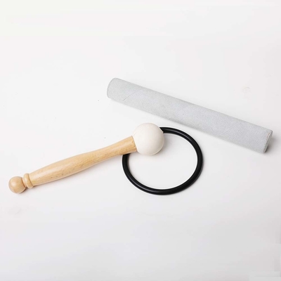 Mazo de goma para cuencos cantores de cuarzo, diapasones y pirámides