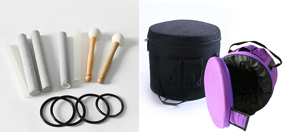 Mazo de goma para cuencos cantores de cuarzo, diapasones y pirámides