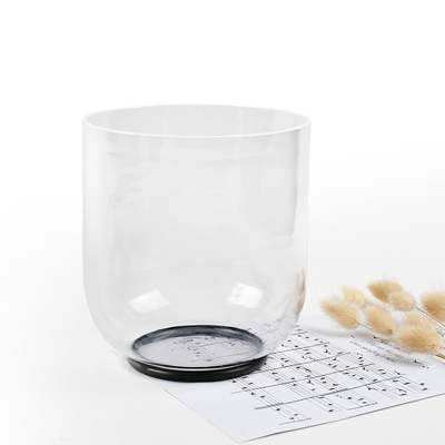 Cuencos claros de canto de 6 a 10 pulgadas para la limpieza del chakra y la terapia de sonido