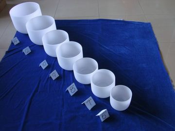 Juego completo de cuencos cantores de cristal de cuarzo de la mejor calidad