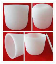 Crisol de cuarzo blanco fundido