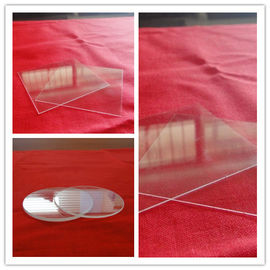 Placas de cristal de cuarzo transparente cuadrada 99.99% bajo MOQ de fábrica china