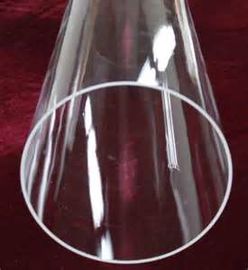 Tubo de vidrio de cuarzo transparente de gran diámetro