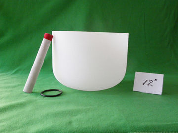 Cuenco de canto de cristal hecho de cuarzo de alta pureza para instrumentos de curación de sonido