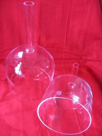 Manejar cuenco de canto de cristal transparente con estuche