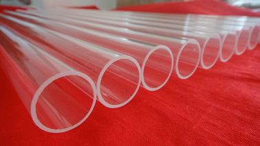 Tubo de vidrio de cuarzo transparente molido