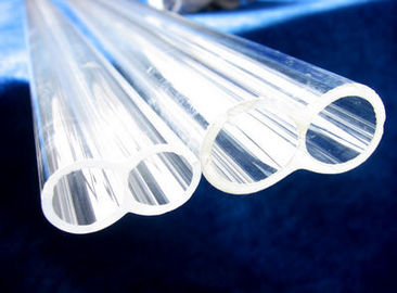 Pipas de vidrio de cuarzo transparente de doble cañón