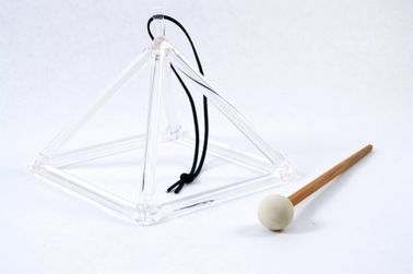 Crystal singing pyramid 6 inch