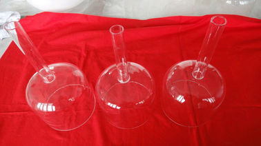 Cuencos cantores de cristal de cuarzo transparente con mango, hechos de cuarzo de alta pureza