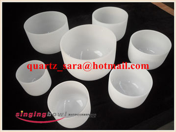 Chakra sintonizado conjunto de 7 cristal de cuarzo helado 8'-14' 432hz tono