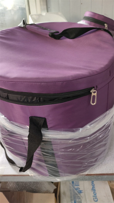Estuches acolchados para transportar cuencos cantores de cristal púrpura con capa gruesa