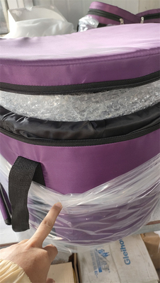 Estuches acolchados para transportar cuencos cantores de cristal púrpura con capa gruesa