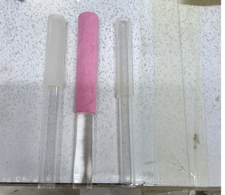 Mazo de cristal para tocar cuencos y pirámides de cristal