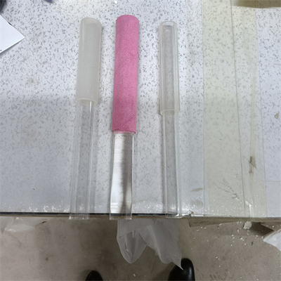 Crystal mallets for playing quartz singing bowls and pyramids