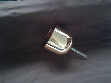 Cuencos cantores de cuarzo dorado esmerilado de 6-14 pulgadas, MOQ 1 pieza, embalaje resistente