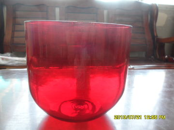 Cuencos de canto de color cristalino claro para curación de sonido de 6 a 10 pulgadas