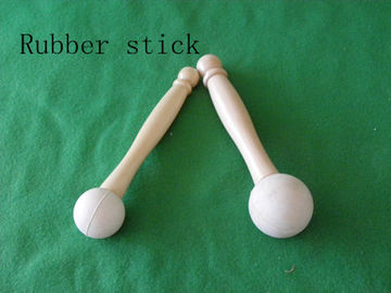 Mazo de madera (percutor) con bola de goma