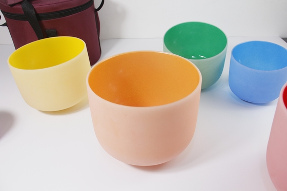 Cuenco de cristal de colores para cantar 8-14'