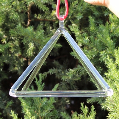 Pirámide de cuarzo cristal para curación y terapia con bolsa de transporte