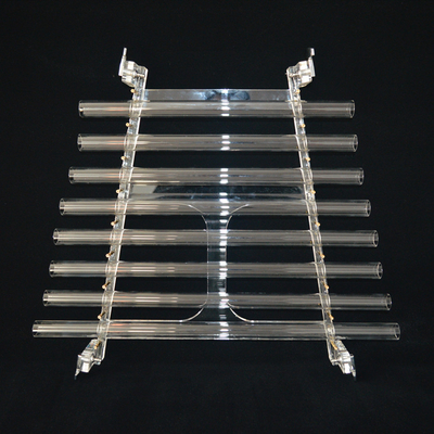 Arpa de cristal de cuarzo transparente hecha de cuarzo de alta pureza fabricada en China