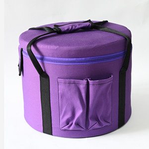 Tejidos funcionales cómodos de diseño bidireccional de bolsa de transporte de cremallera para cuenco de canto de cuarzo 8-14