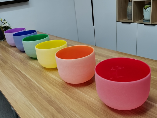 Cuenco de canto de cristal de color - Perfecto para la atención plena y entrega en 7-10 días
