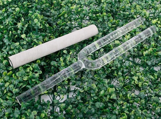 Diapasones de afinación claros hechos de cristal de cuarzo de alta pureza
