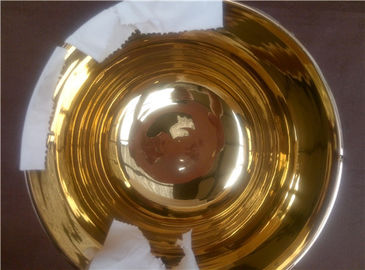 Oro en la superficie interior y la superficie exterior pintado cristal de canto tazón mejor precio