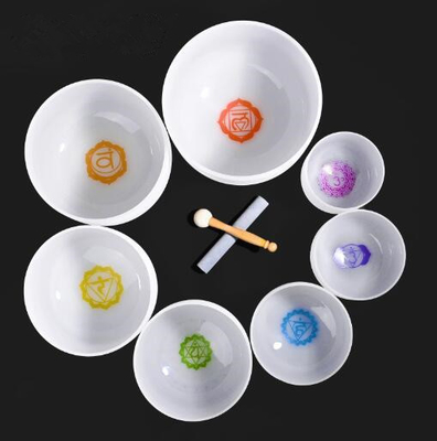 Cuenco de cristal para curación/meditación/terapia de sonido/feng shui