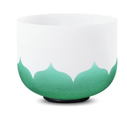Un conjunto de Lotus Chakra Cantando Bowl Color único para baño de sonido y meditación