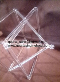 Merkaba de cristal de cuarzo cantante de 8 a 14 pulgadas de jinzhou wanshida quartz glass china