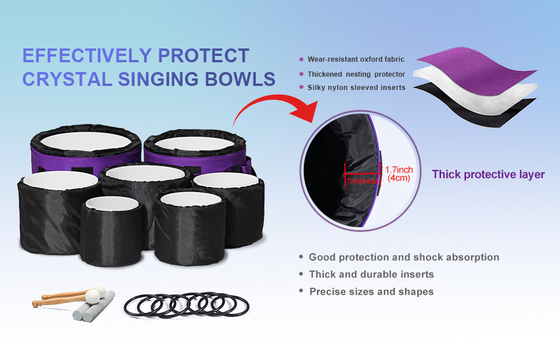 Los clásicos originales de frosted singing bowls de 8-14 pulgadas