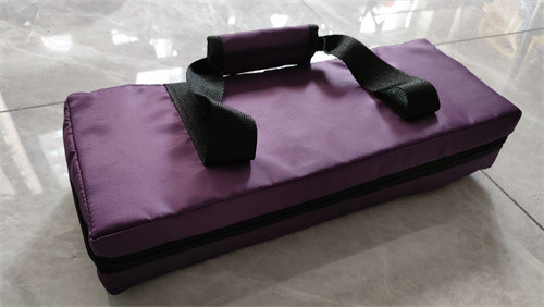 Tenedor de afinación de cristal de cuarzo Confeccionado con tela oxford de color púrpura resistente al desgaste y capa protectora de 5.
