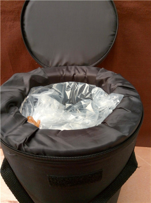 Estuches para transportar cuencos con asa de cristal