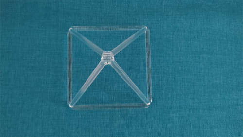 Pirámide de Cristal de Triángulos de Sonido Curativo de Cuarzo Cantante para el Equilibrio de Chakras de Alta Calidad