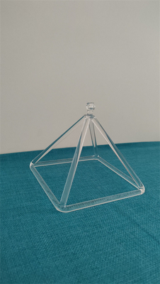 Pirámide de Cristal de Triángulos de Sonido Curativo de Cuarzo Cantante para el Equilibrio de Chakras de Alta Calidad