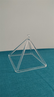 Pirámide de Cristal de Triángulos de Sonido Curativo de Cuarzo Cantante para el Equilibrio de Chakras de Alta Calidad