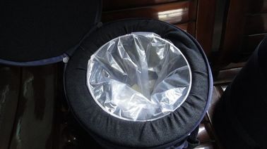 Bajo MOQ 10''Verde acolchado Caso de transporte para manejar cristal claro Cantando Cuencos Fabricante Directo Hecho en China