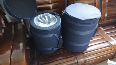 Bajo MOQ 10''Verde acolchado Caso de transporte para manejar cristal claro Cantando Cuencos Fabricante Directo Hecho en China