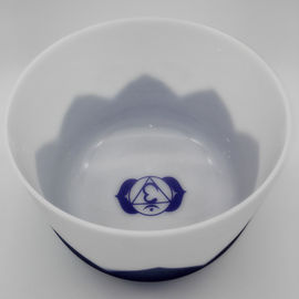 Chakra de Loto afinado un conjunto de cristal de cuarzo helado 7"-14"