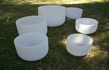 Conjunto de cuencos de canto de cuarzo