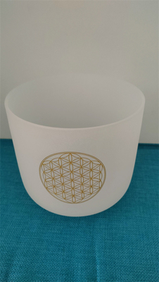 Juego de Cuencos Cantores de Cristal de Cuarzo de Flores al por mayor para Chakras con Mazo y Estuche